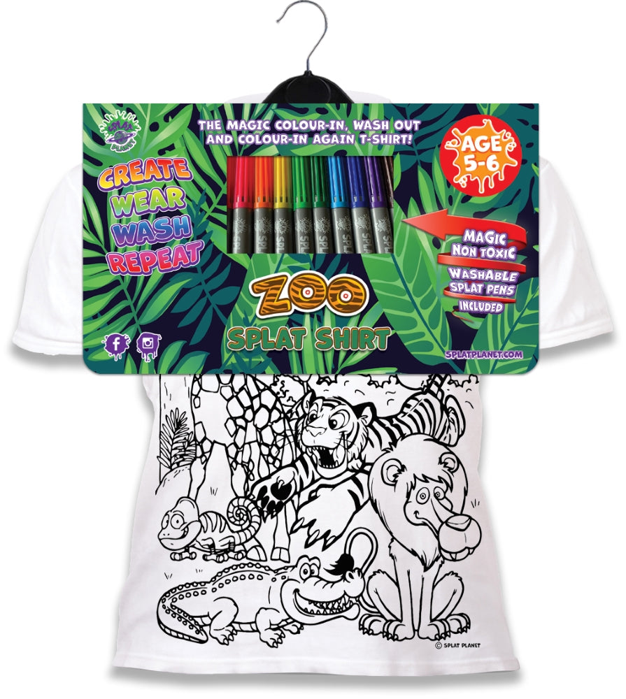 Splat Planet T-Shirt with Markers Zoo