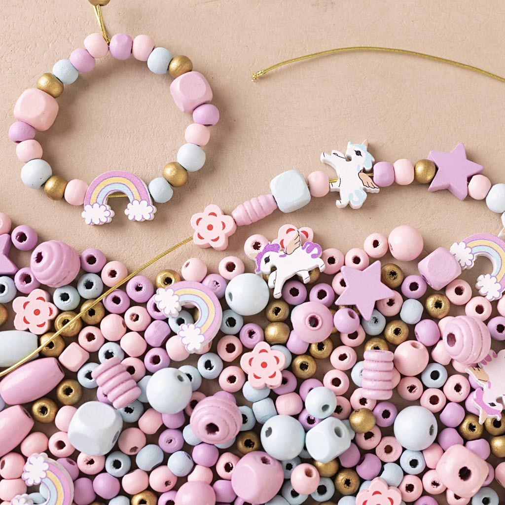 Creativ papuošalų gaminimo rinkinys, pastelinių spalvų