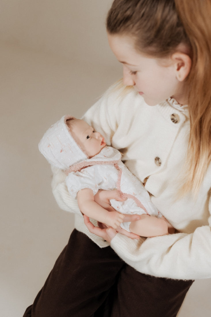 Arias silikoninė Reborn lėlė kūdikėlis, mergaitė 40 cm