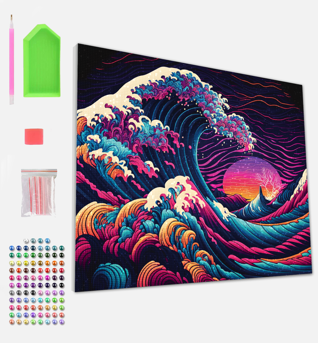 Splat Planet deimantinė dėlionė DIDŽIOJI BANGA 30x40 cm