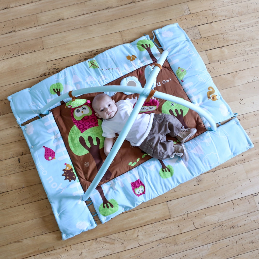 LUDI Educational Play Mat Blue Owl