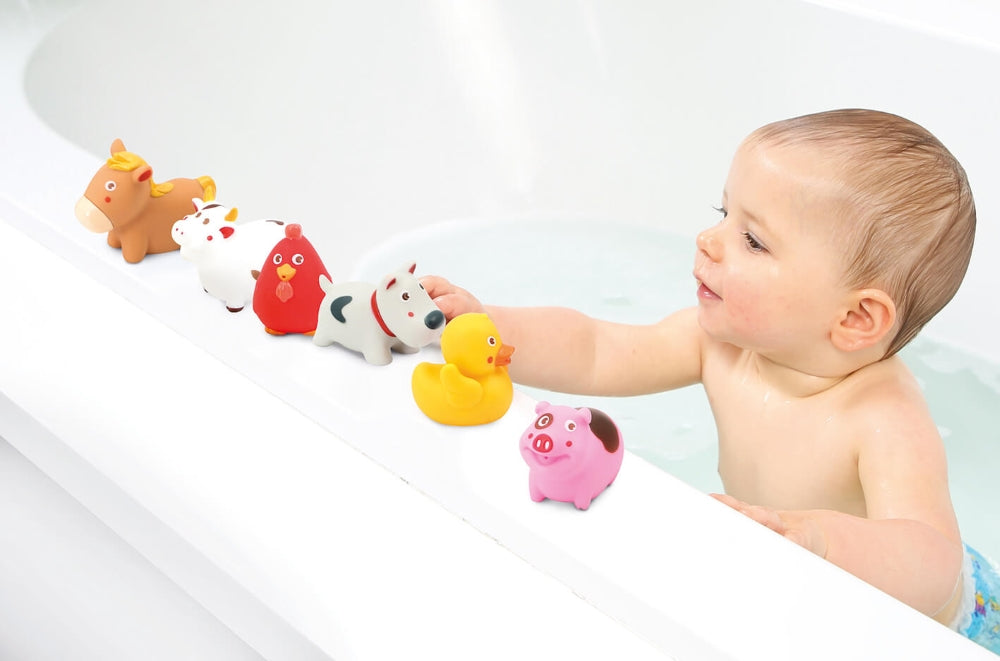 LUDI Farm Animals bath toy set, 7 pcs.