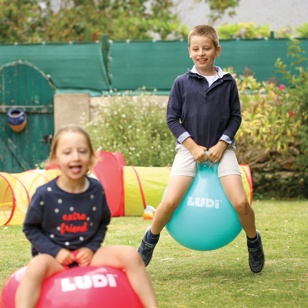 LUDI Jumping Ball, blue 55 cm