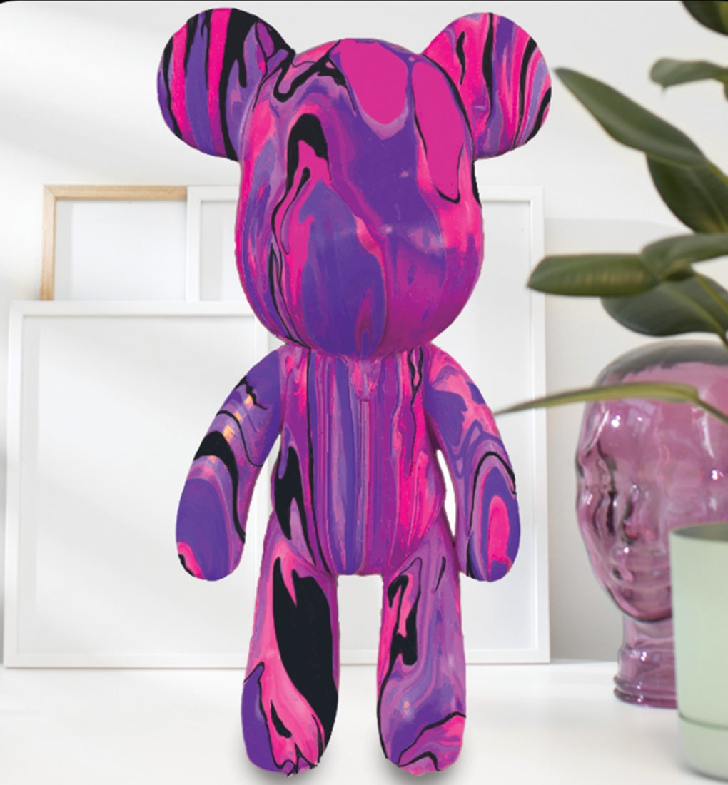 Splat Planet kūrybinis rinkinys Marble Bear, rožinis