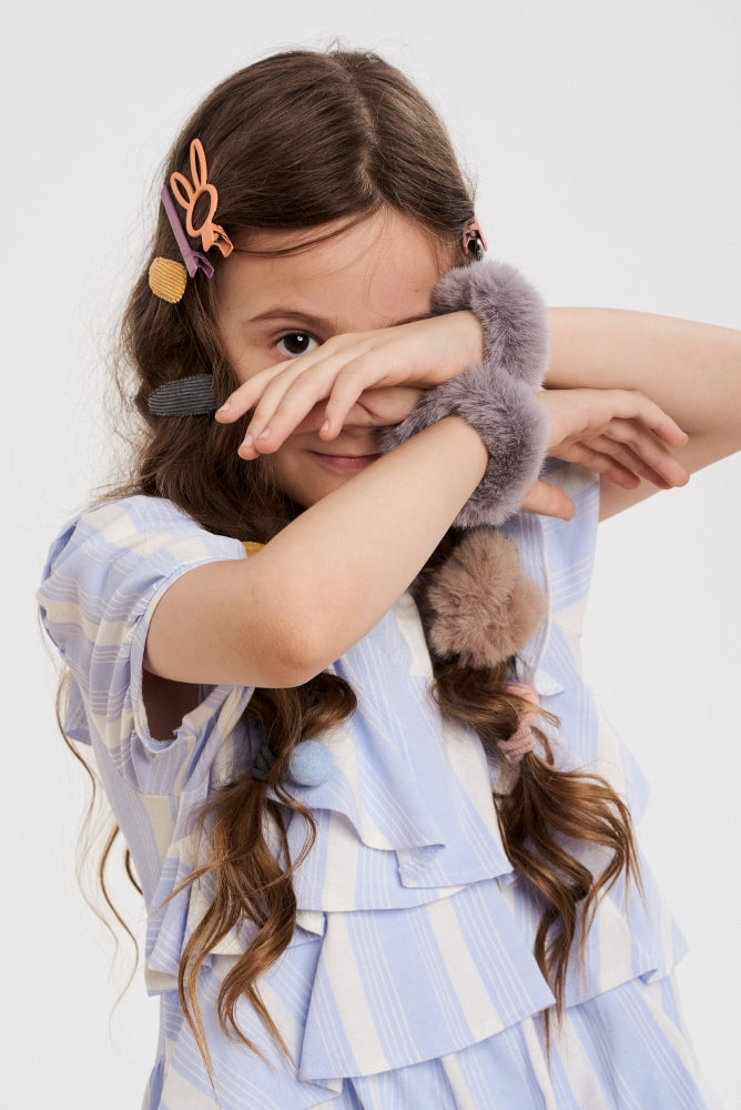 Hair elastic, Fluffy bunny, No. 16