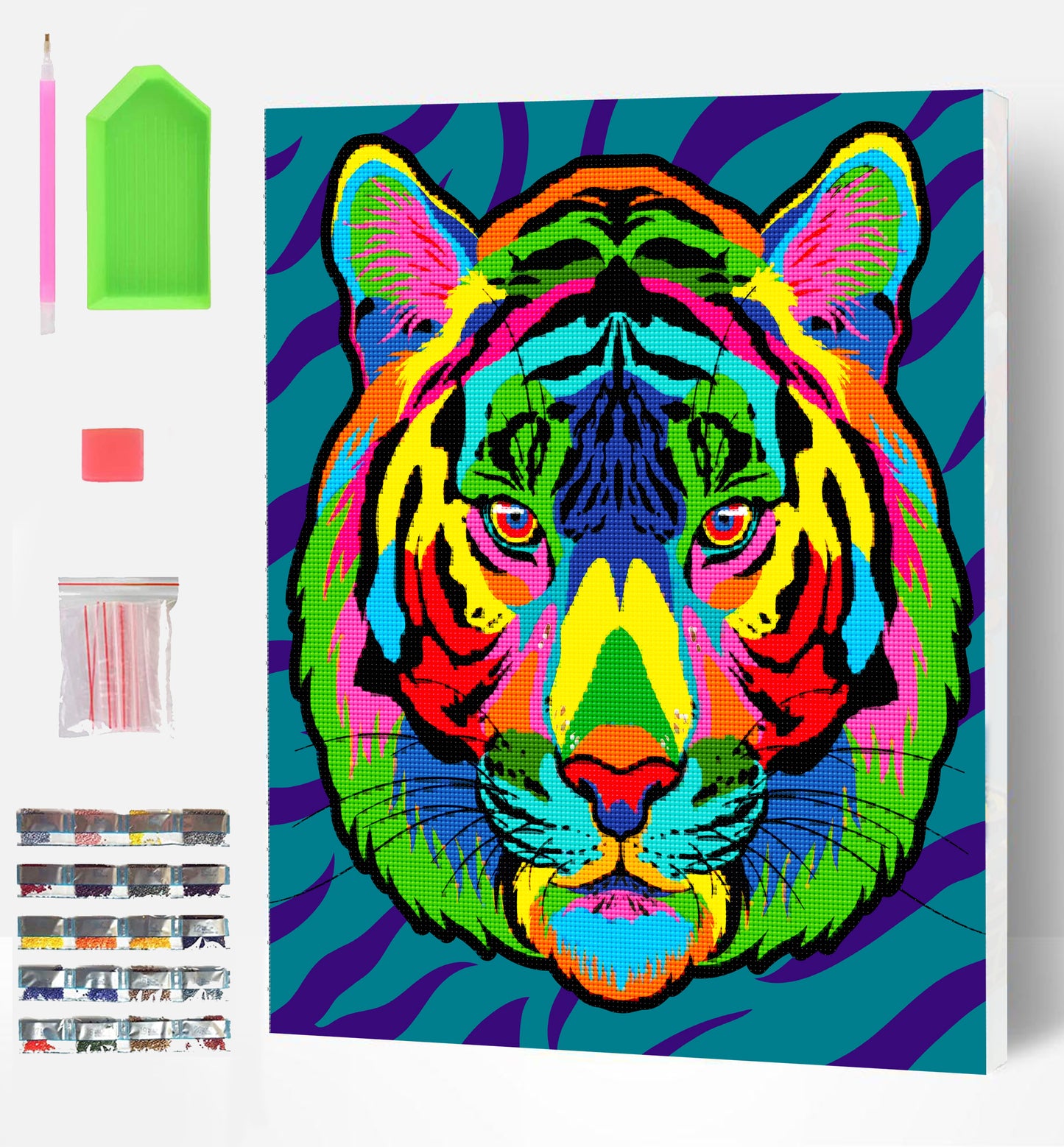 Splat Planet Diamond Painting POP TIGER 30x40 cm