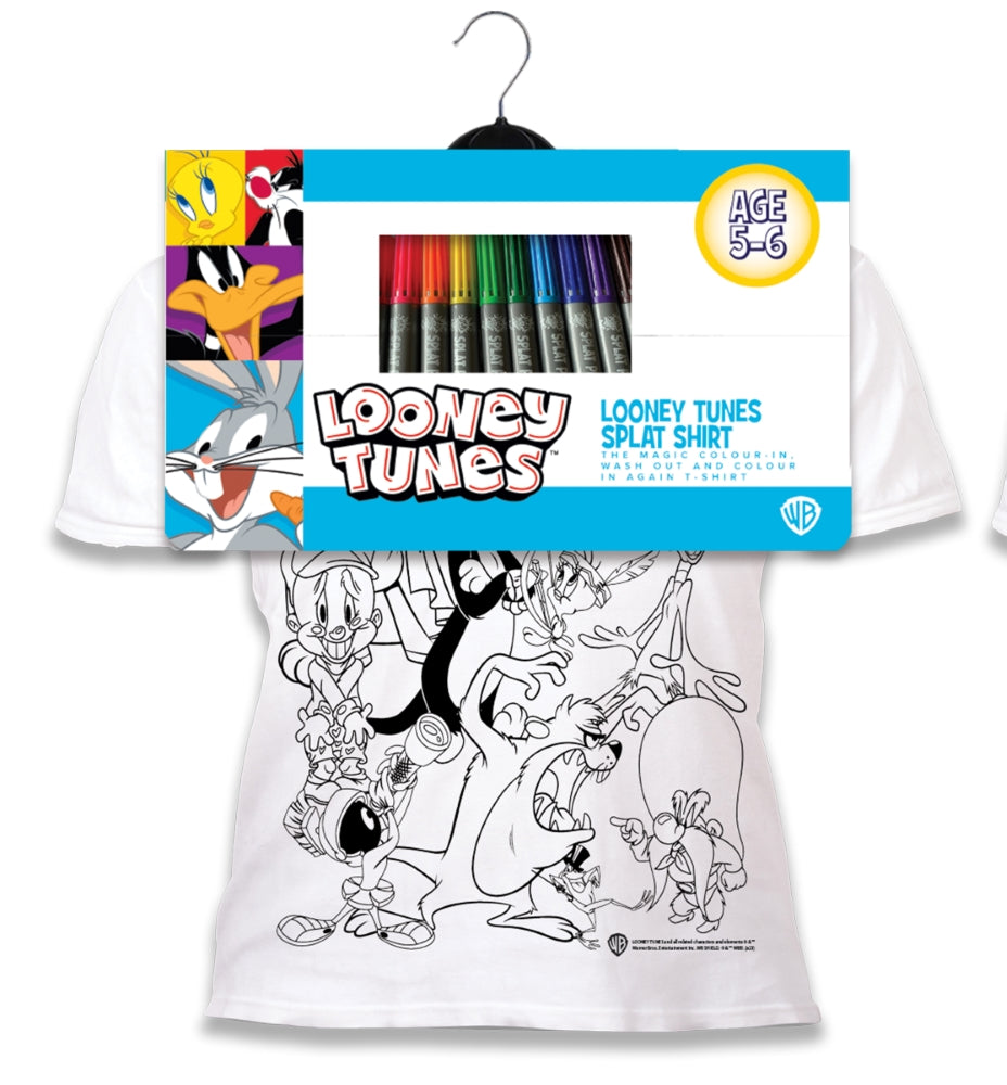 Splat Planet T-shirt with felt-tip pens Looney Tunes