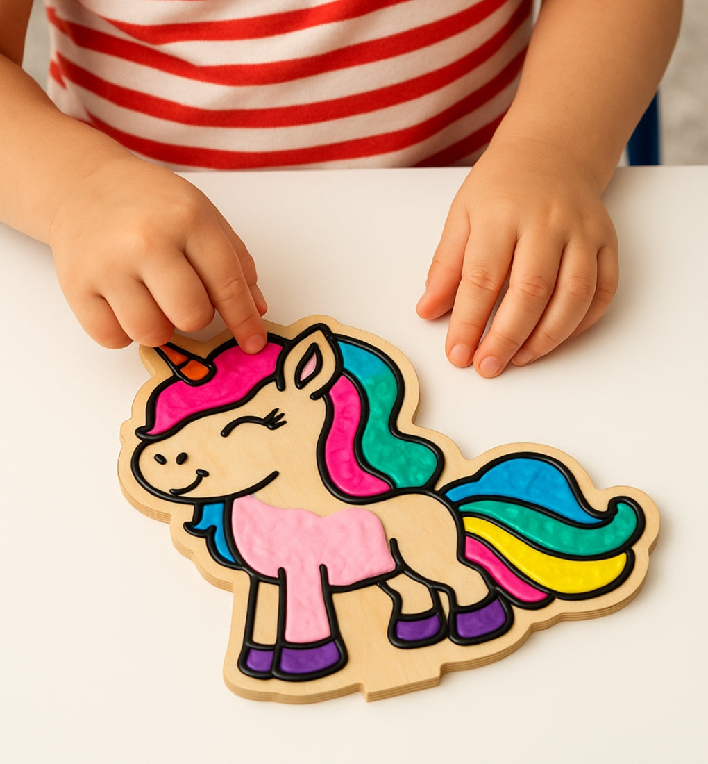 Splat Planet Creative Modelling Clay Kit with Wooden Unicorns