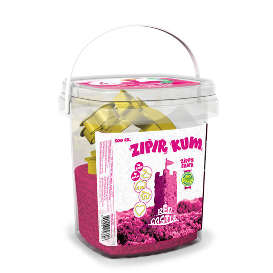 Red Castle modeliavimo smėlis, rožinis 500 g | Red Castle