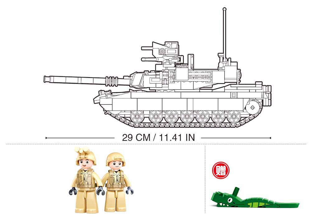 Sluban konstruktorius, M1A2 SEP v2 Abrams kovinis tankas 781 det.