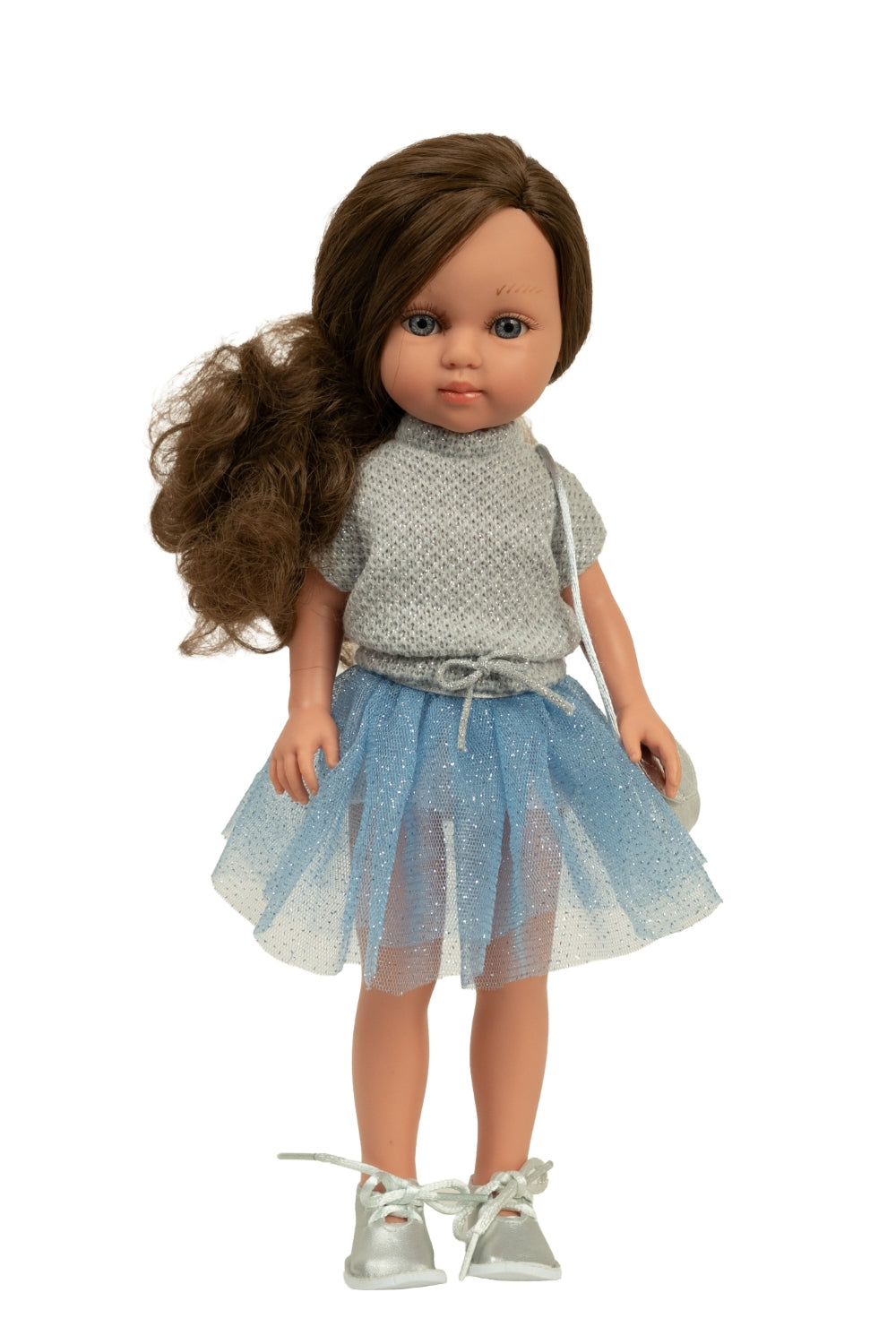 Arias lėlė mergaitė Carlota mėlynu sijonėliu, 36 cm | ARIAS