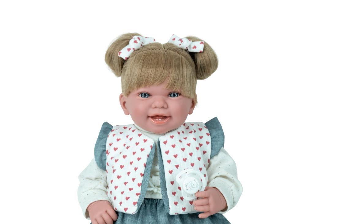 Arias lėlė mergaitė, kuri juokiasi, 45 cm