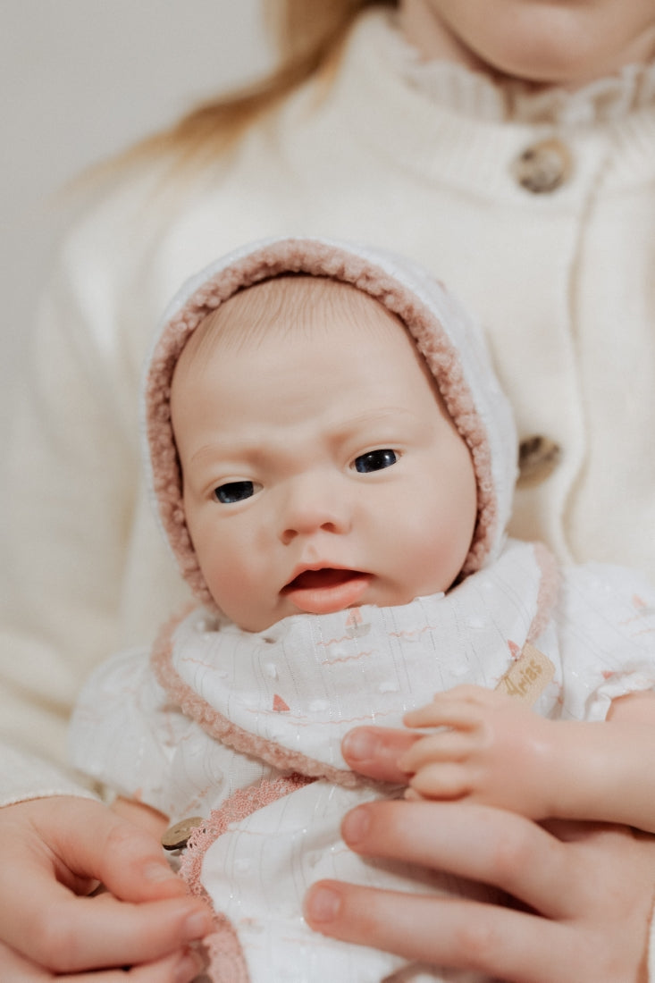 Arias silikoninė Reborn lėlė kūdikėlis, mergaitė 40 cm