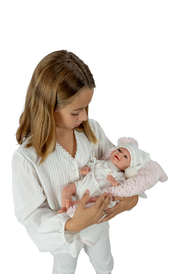 Arias Reborn lėlė kūdikėlis su miego pagalve, 35 cm