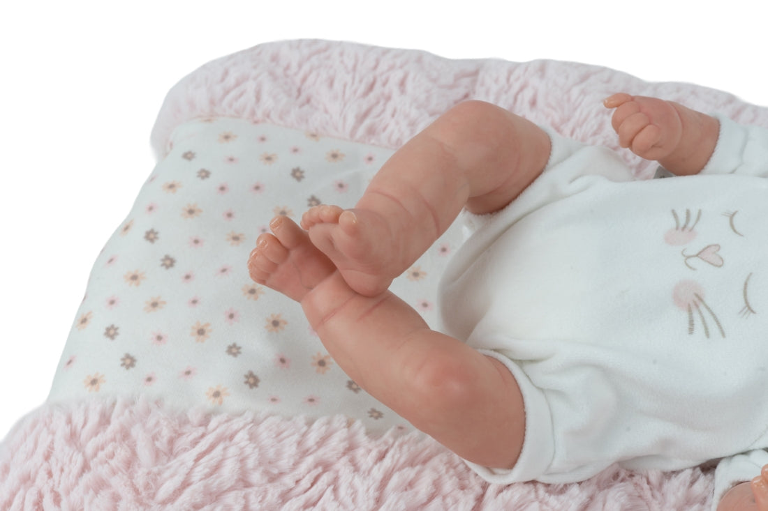 Arias Reborn lėlė kūdikėlis su miego pagalve, 35 cm