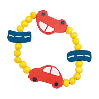 Apyrankė su mediniais karoliukais, Automobiliukai | BINO