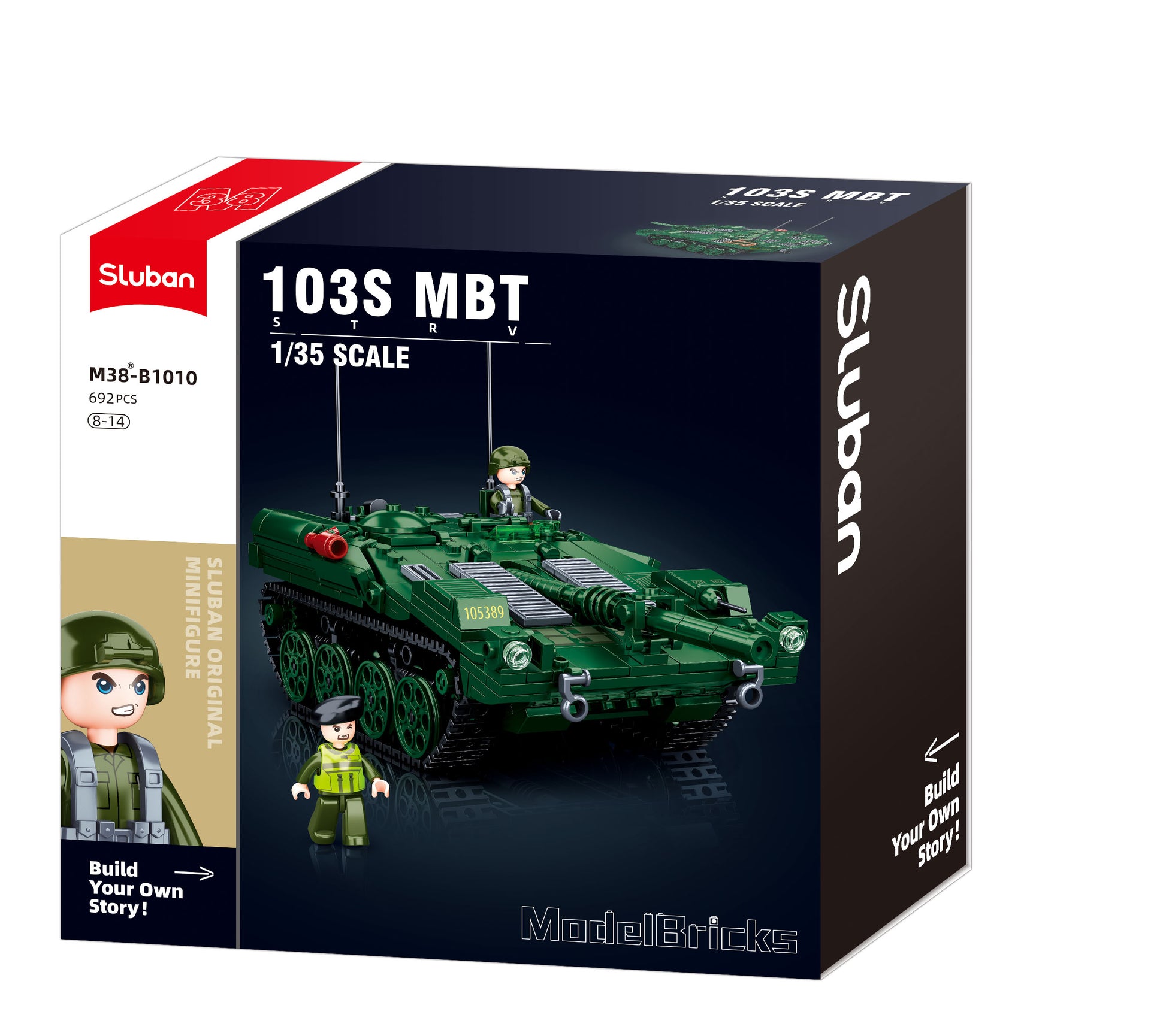 Sluban konstruktorius, Stridsvagn 103 kovinis tankas, 692 det. | SLUBAN