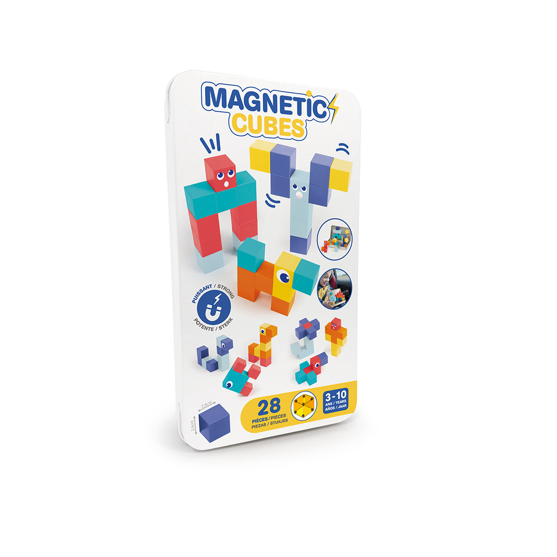 LUDI magnetinis konstruktorius Kubeliai, kelioninis formatas