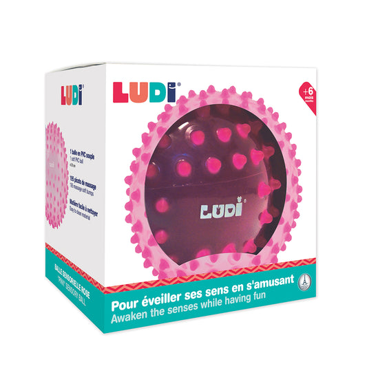 LUDI mankštos kamuolys, rožinis 20 cm | LUDI