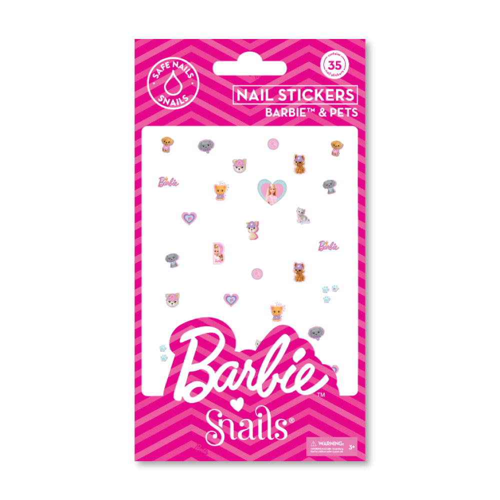 Barbie Snails nagų lipdukai, Barbie™ and Pets | SNAILS
