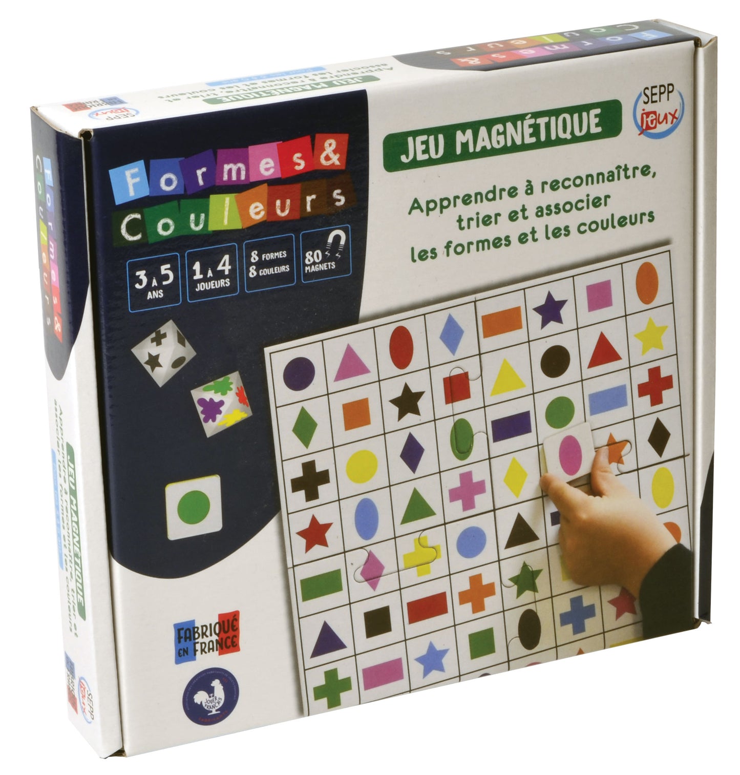 SEPP magnetic game, Shapes and Colours
