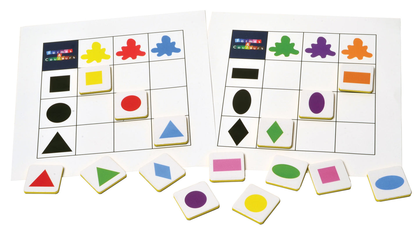 SEPP magnetic game, Shapes and Colours