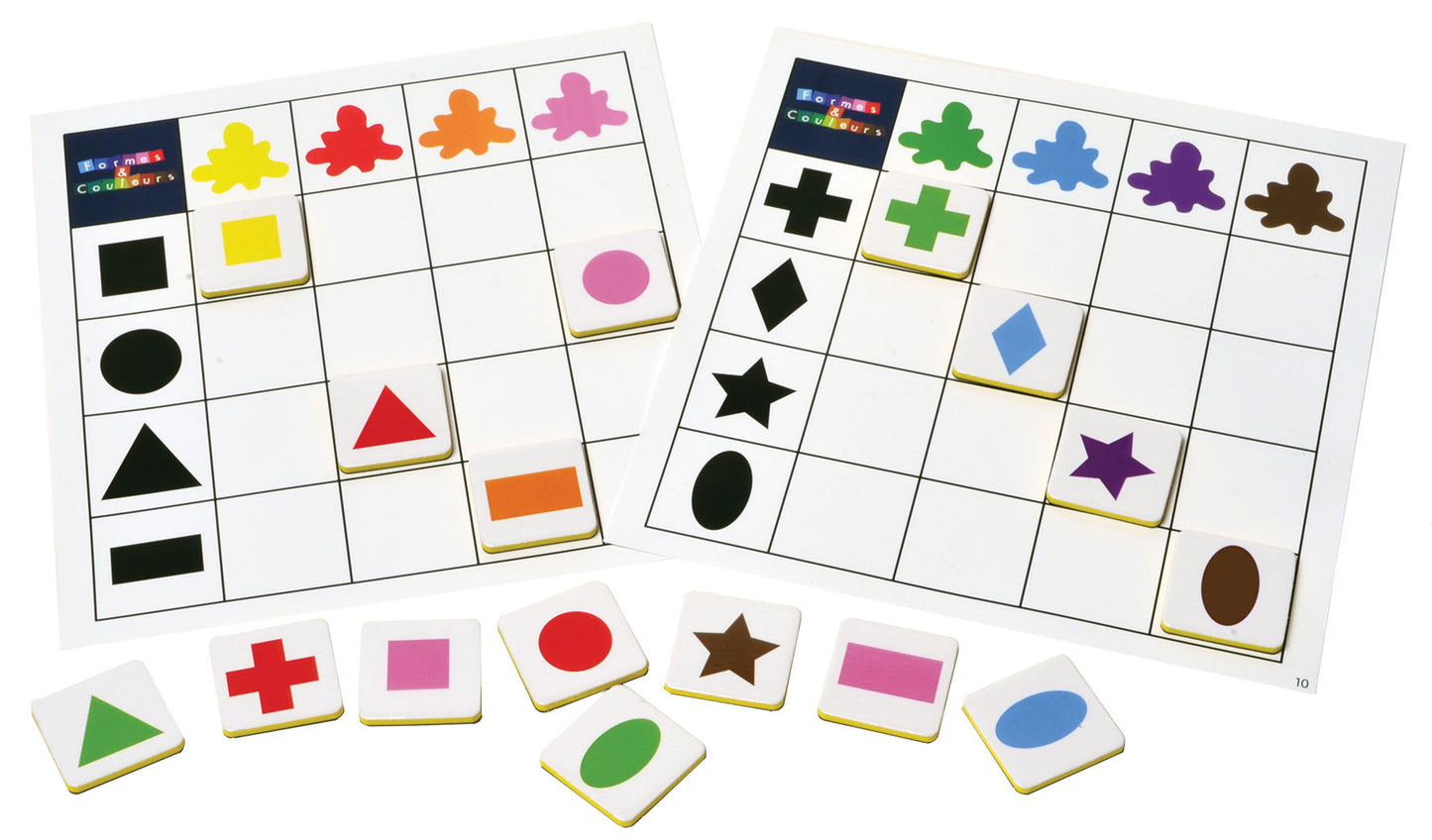 SEPP magnetic game, Shapes and Colours