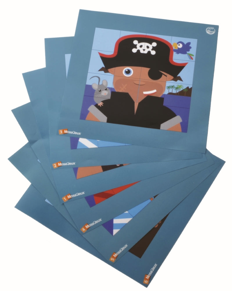 SEPP Magnetic Mosaic Set Pirates, for 6 Children