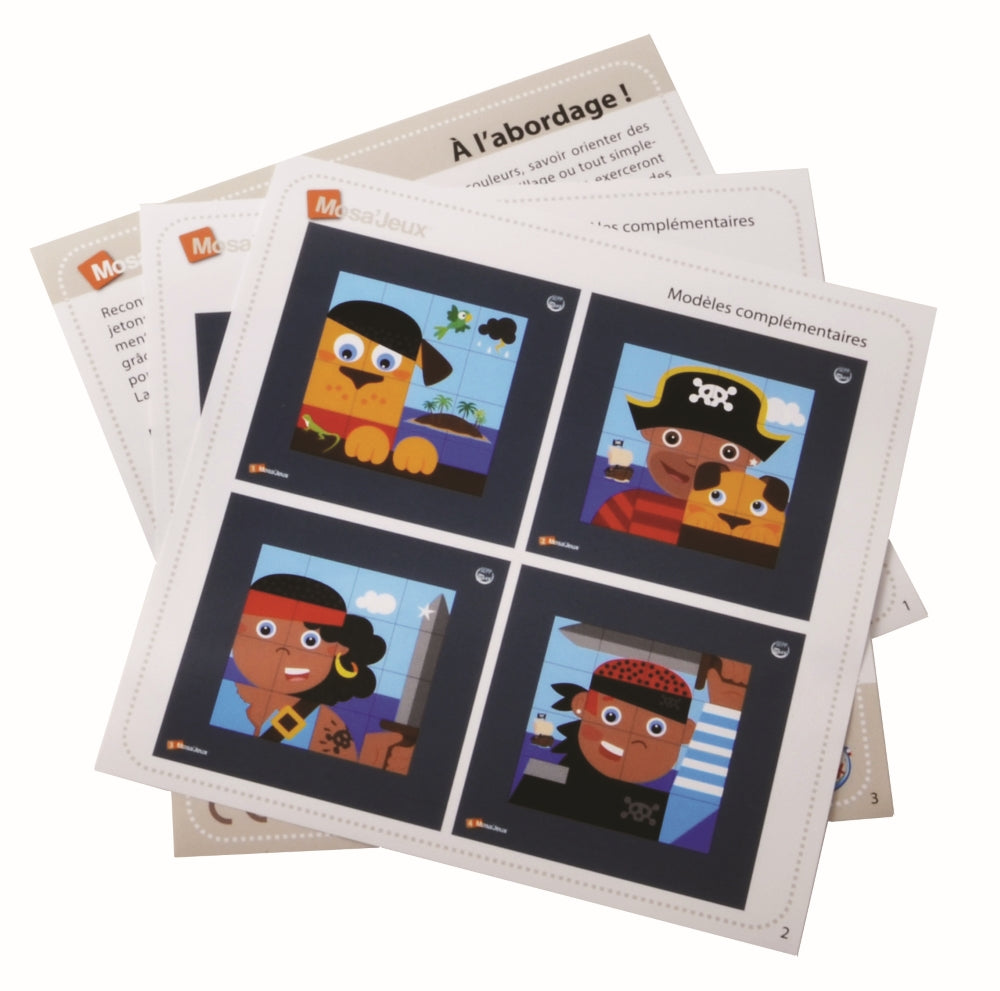 SEPP Magnetic Mosaic Set Pirates, for 6 Children
