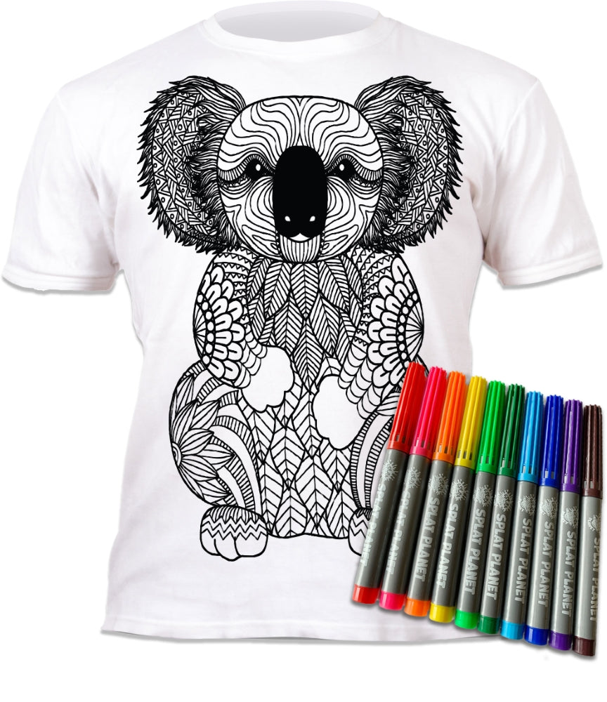 Splat Planet marškinėliai su flomasteriais Koala | SPLAT PLANET
