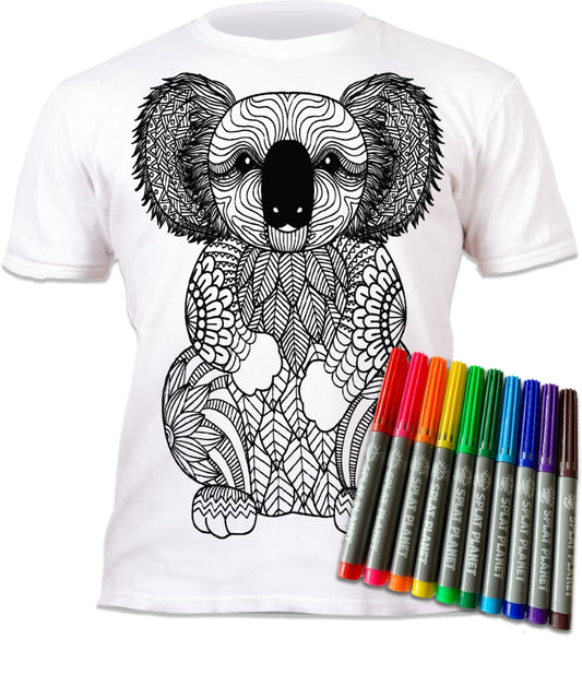 Splat Planet marškinėliai su flomasteriais Koala | SPLAT PLANET